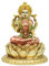 BangBangDa Hindu-Göttin Laxmi Lotus-Skulptur - Indischer Gott Lord Lakshmi Puja Statue - Indien Murti Idol Figur Pooja Artikel Diwali Geschenke