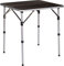 BERGER Livenza Campingtisch - Klapptisch Höhenverstellbar Alu Campingtisch Klappbar Camping Tisch Gartentisch Klappbar - Falttisch Esstisch Balkon Klapptisch Garten Terrasse (Dunkel, 65 x 65 cm)