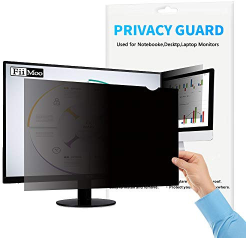 FiiMoo 19.5 Computer Privacy Screen (16:9)-Desktop Monitor Privacy Screen Protector,UV and Blue Light Filter, Anti-Glare Anti-Scratch Protector (19.5 inch 433mm x 237mm)
