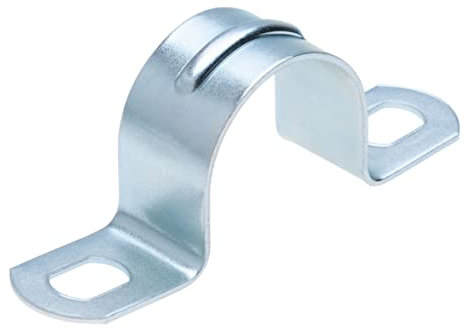 Soporte de tubería tipo U para tubería de 22mm de diámetro, Abrazadera de anclaje, de tubería, de agarre, accesorios en forma de U para tuberías, cables, mangueras de jardín (15 piezas)