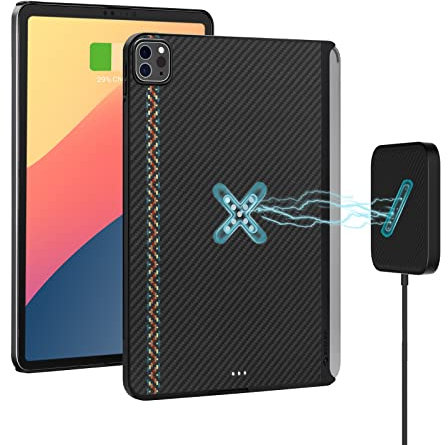 PITAKA MagEZ Case Pro for iPad Pro 12.9 - Magnetic Wireless Charging, Magic Keyboard Compatible, Apple Pencil 2 Charging Support, Aramid Fibre, 6th/5th Generation [Rhapsody]