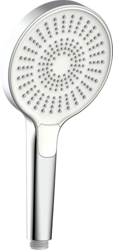 Primaster Handbrause 2 Strahlarten Water Drop chrom-weiß mit Wasserspareinsatz Handbrause