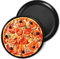 Homikit 10 Inch Non Stick Pizza Tray Set of 2, Stainless Steel Pizza Oven Pans Round Baking Sheets - Baking, Roasting, Serving, Healthy & Non-Toxic, Long-Lasting & Easy Clean, Black