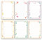 Primus Print 6 x Notizblöcke Schreibblöcke Blocks für Notizen in A6, to do Listen, Einkaufslisten im 6er Set, verschieden Motive/Designs (Herz)