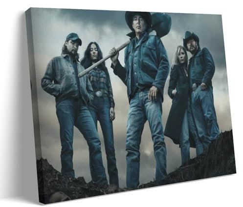 BBAUER Yellowstone Tv Series Poster Dekorative Malerei Leinwand Wandkunst Wohnzimmer Poster Schlafzimmer Malerei,Wandkunst Bilddruck Moderne Familienzimmer Dekor 12x18inch(30x45cm)