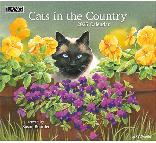 LANG Cats In The Country 2025 Wall Calendar (25991001899)
