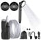 YAOBLUESEA Camping Shower with Pump, Mobile Camping Shower Set with 4000 mAh Rechargeable Battery and 1.8 m Hose, Digital Screen, Portable Camping Shower for Garden, Camping, Car Wash, Pet Laundry