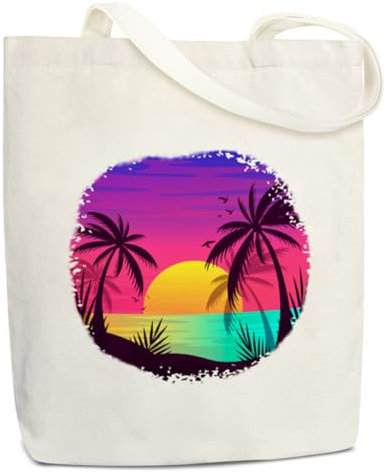 Inspirierende Geschenke Strandtasche aus Segeltuch für Damen, Kokosnussbaum, ästhetische Tragetaschen, große Kapazität, Geschenke, Strandtaschen, Einkaufstaschen, Schultertasche, wiederverwendbare
