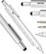 Online Männer Geschenk Stift 6-in-1 Silber I Multitool Stift mit verschiedenen Funktionen I Multifunktions-Kugelschreiber und Werkzeug I Geschenk für Vatertag, Hausbau, Handwerker, Papa