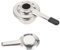 TOGEVAL 2 Boîtes Cartouche d'alcool Brûleur Entrée Boîtes De Conserve Entourer Poêle Allume Feu Silex Réchauds Portion Gel Pouvez Plus Chaud Accessoires Haut Silver Acier Inoxydable
