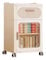 Wardrobe Closet with Doors and Drawers Plastic Material Portable Coat Rack on Wheels Foldable Strong Load-bearing for Dorm Rooms, Apartments(42 * 32 * 69cm)