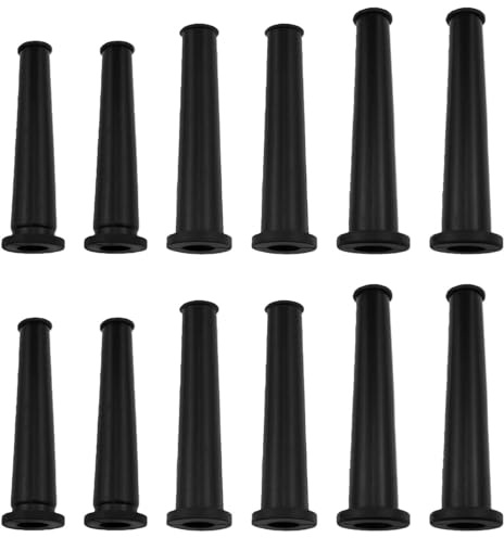 Dsjnf Black Rubber Cable Sheath 70MM 75MM 78MM Power line Stress Relief Used for Cable Protection of Power Tools Cutting Machines Electric Drills, etc 12PCS