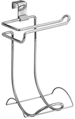 iDesign 69030 Classico Toilet Paper Holder for Bathroom Storage, Wall mount design - Chrome