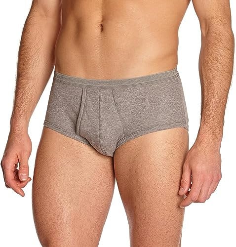 Eminence - Slip Taille Haute Ouvert Pur Coton Premium - Taille : 4 - Couleur : Gris foncé chiné