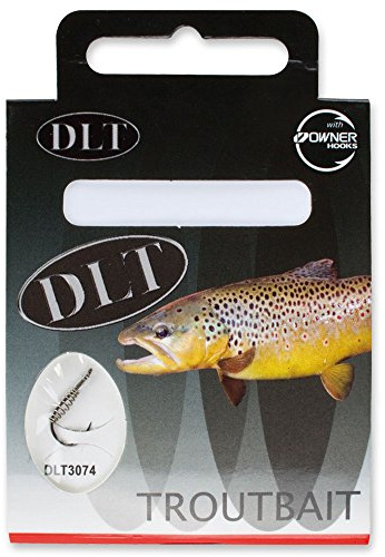 DLT Gebundene Owner Vorfachhaken Troutbait mit Spirale Gr. 8