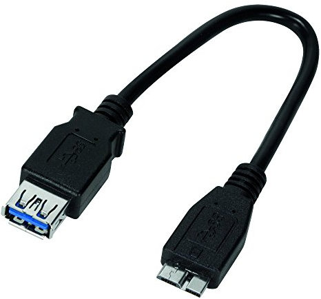 LogiLink AA0048 USB 3.0 OTG (On-The-Go) Kabel schwarz