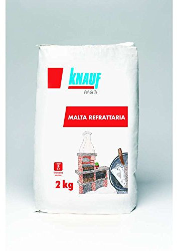 KNAUF Malta A Base Di Aggregati Refrattari Per Montaggio E Stuccatura Di Caminetti, Canne Fumarie, Etc 2 Kg