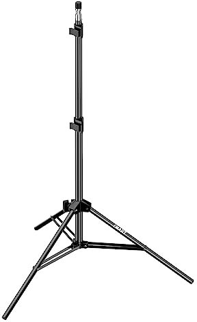 EMART 210cm Lichtstativ Stabil Lampenstativ Aluminium Ständer für Licht tragbares Beleuchtungsstativ 5 kg Traglast, 1/4 Schraube Studio Light Stand für Reflektor, Softbox, Licht, Hintergrund
