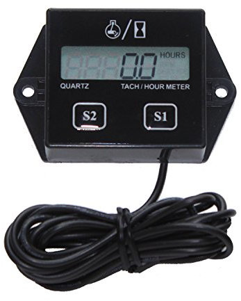 Timorn Digital Tachometer,RPM Meter, Inductive Hour Meter for 2 Stroke & 4 Stroke Small Engine, Replaceable Battery Waterproof Tachometer for Marine ATV Motorcycle UTV