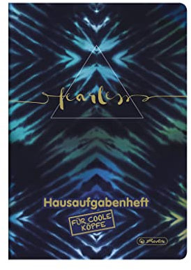 Herlitz Aufgabenheft für coole Köpfe, A5, 48 Blatt, Motiv: New Batik Fearless, 1 Stück
