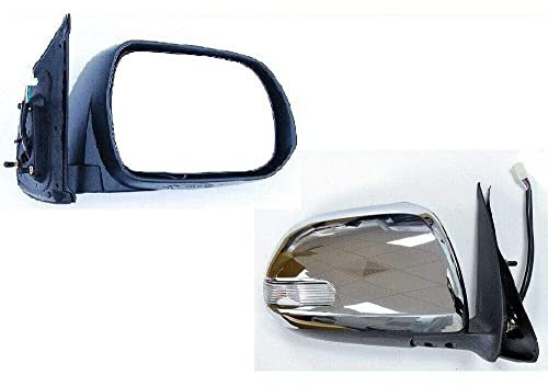 TVP Trade Vehicle Parts.co.uk Compatible With Door Mirror Electric Chrome With Indicator O/S Hilux 2012-2016