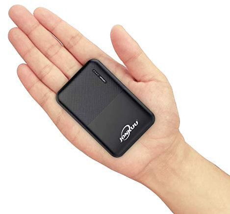Mini-Externer Akku, 10.000 mAh, tragbares Ladegerät für Handy, Zwei Ports, hohe Geschwindigkeit, 2,4 A, Powerpack kompatibel mit Huawei iPhone iPad Samsung Galaxy Nintendo Switch und Tablets