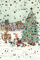 Unbekannt Adventskalender Grußkarten 4er Set Nostalgie Weihnachten Goldprägung Kunstkarte Doppelkarte Hochwertige Weihnachtskarte Adventsmann Geschenkkarte