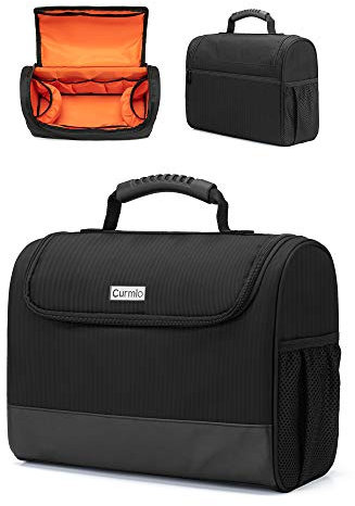 Curmio Sac de kit de barman, sac de transport de voyage portable pour ensemble d'outils de bar, parfait pour la fête de patio extérieur intérieur, noir (SAC UNIQUEMENT)
