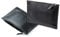 DELMON VARONE - Personalisierbare Banktasche mit Reißverschluss DIN A5 aus Soft Grain Leder Schwarz, Premium Geldtasche für Geldscheine, Münzen und Dokumente, Damen und Herren Geldmappe personalisiert