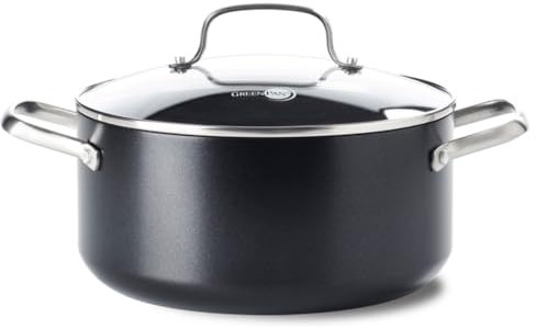 Greenpan Faitout aluminium 24cm avec couvercle cc003346-001