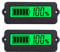 DollaTek 2Pcs Battery Meter green Back-Light Capacity Monitor DC 8-63V Digital Battery Indicator for 12V 24V 36V 48V Lead-Acid and Lithium-ion Batteries