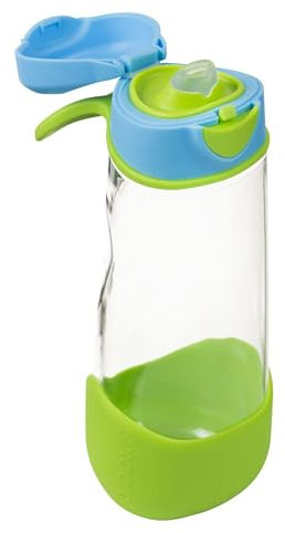 b.box Gourde Sport à Bec | Bouteille d'Eau à Préhension Facile et Couvercle Étanche | Design Moderne et Cool Adapté aux Enfants, Inclinez et Sirotez | 600 ml/20