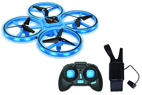 FLYBOTIC - Blinkende Drohne Fernbedienung Leuchtende LED - Doppelfernbedienung-360 ° Blinken - Reichweite 30 Meter - Spielzeug für Kinder - Spielzeug für Kinder und Erwachsene ab 8 Jahren