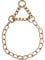 Sprenger Hundehalskette mit Durchzugskette 3 mm I CUROGAN Hundehalsband für kurz- und langhaar Hunderassen bis 55 kg (45 cm)