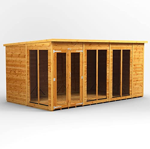 Power Schuppen Gartenhaus aus Holz, 35,6 x 20,3 cm