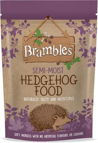Brambles Semi-Moist Hedgehog Food – Nutrient-Rich Wild Hedgehog Food, Naturally Tasty and Highly Palatable, No Artificial Flavours or Colours (850g)