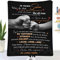 UOOYAA Kuscheldecke Personalisierte Geschenke, Decke An Meinen Sohn Deutsch, Decke für Sohn von Papa, Positive Ermutigung und Liebe Sohn Flanelldecke