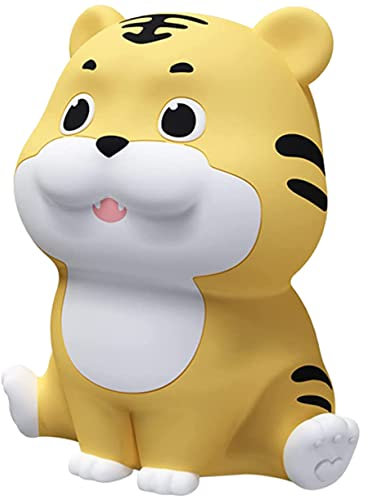 OSALADI Nachttischlampe Silikon Wiederaufladbare Tisch Kinderzimmer Lampe Licht Schlafzimmer Warm Tiger Nacht Tier Zimmer Lichter Baby Niedlich Kinder USB Aufladung Für Schlafzimmer Licht