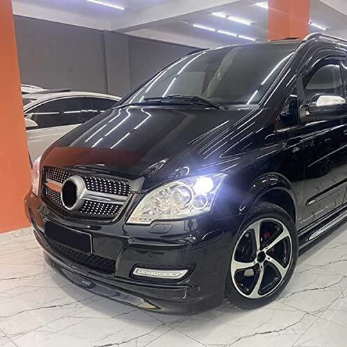 REXGEL Auto Front Kühlergrille für Mercedes-Benz W639 Vito 11-14, Auto Front Kühlergrille Frontstoßstange Radiator Kühlergrille Mittelnetz Grilles,B