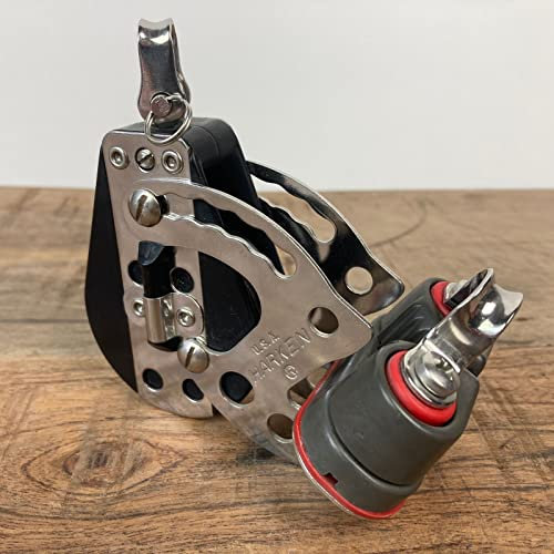 HARKEN H 187 Ratschblock Großschotblock Kugellager Block Klemme 57mm Tau-Ø 10mm