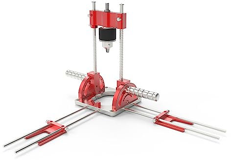 Bohrständer Für Elektrische Bohrmaschine & Akku-Schrauber, Bohrerführung Für Holzbearbeitung, Einstellbare Bohrer Loch Locator Guide, Präzisionsbohren Bohr Werkzeug Bohrführung für Handbohrmaschine