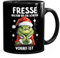 MoonWorks® Grinch Tasse Anti Weihnachten Spruch Ironie Sarkasmus lustige Weihnachtsbecher Geschenke für Weihnachtsmuffel Spruch 2 schwarz standard