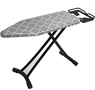 Tabla de planchar profesional, tabla de planchar plegable para el hogar con soporte telescópico para plancha de vapor, placa de planchar vertical grande para costura, sala de manualidades, tabla