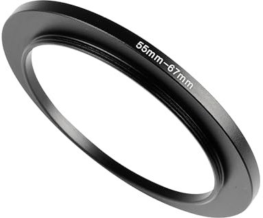 WIIYE 55 mm auf 67 mm Step-Up-Ring-Adapter, 55 mm auf 67 mm Step-Up-Filterring, für alle Marken UV ND CPL Metall Step-Up Ring Adapter Filter (55 mm auf 67 mm)