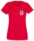 Second Ave Women's Ladies England Flag Badge Euros World Cup Football Red T Shirt Top Kit