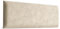 Muralo - Samt Wandkissen Stoff Polster-Paneel für Schlafzimmer Wohnzimmer Bett Wandpolster Bettkopfteil Lendekissen Modern Luxus Gepolstert Magic Velvet (Creme, 90 cm x 30 cm)
