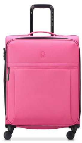 DELSEY PARIS x United Colors of Benetton - BE - Valise soute Souple 65 cm x 46 cm x 30 cm - 71 L - L - Rose