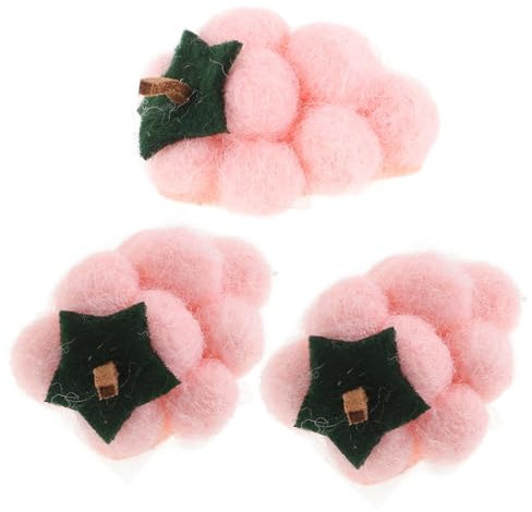 Lurrose 3Pcs UVA Fascia Frutta Decorazione Forcelle di Verdure Mini Frutta Clip di Clip di di Frutta Clip di D'uva Cappello Che Fanno Decorazione Peluche Ornamento