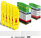 SAFETYKING® Ladder Tags, Ladder Inspection Tags, 10 Holders, 15 Inspcetion Insert Stickers, 20 Cable Ties, 1 Marker Pen, Ladder Tag kit with Cable Ties and Marker, Laddertag, Laddertags. (6)