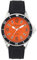 Ravel - Montre Sport pour Homme avec Bracelet en Silicone et Anneau Supérieur Noir sur Boîtier Couleur Argenté - Quartz Analogique - RS002.08 - Cadran Orange